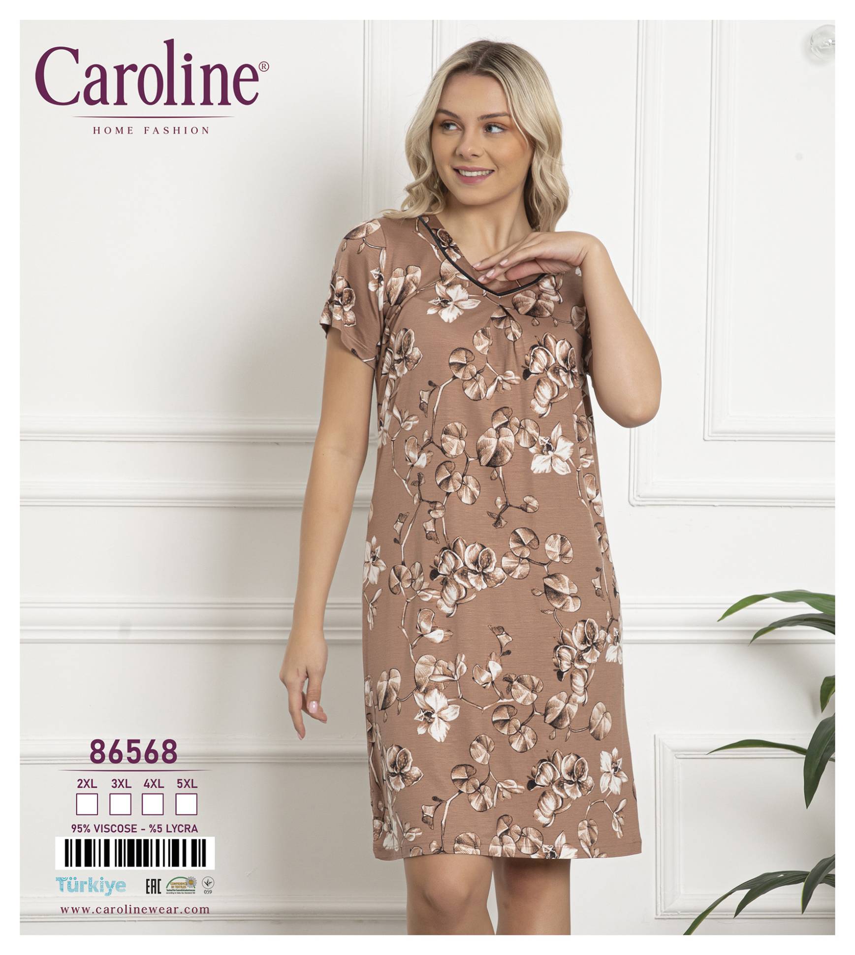 Caroline 86568 ночная рубашка 4XL