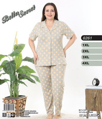 Metin 6261 пижама 1XL, 2XL, 3XL, 4XL