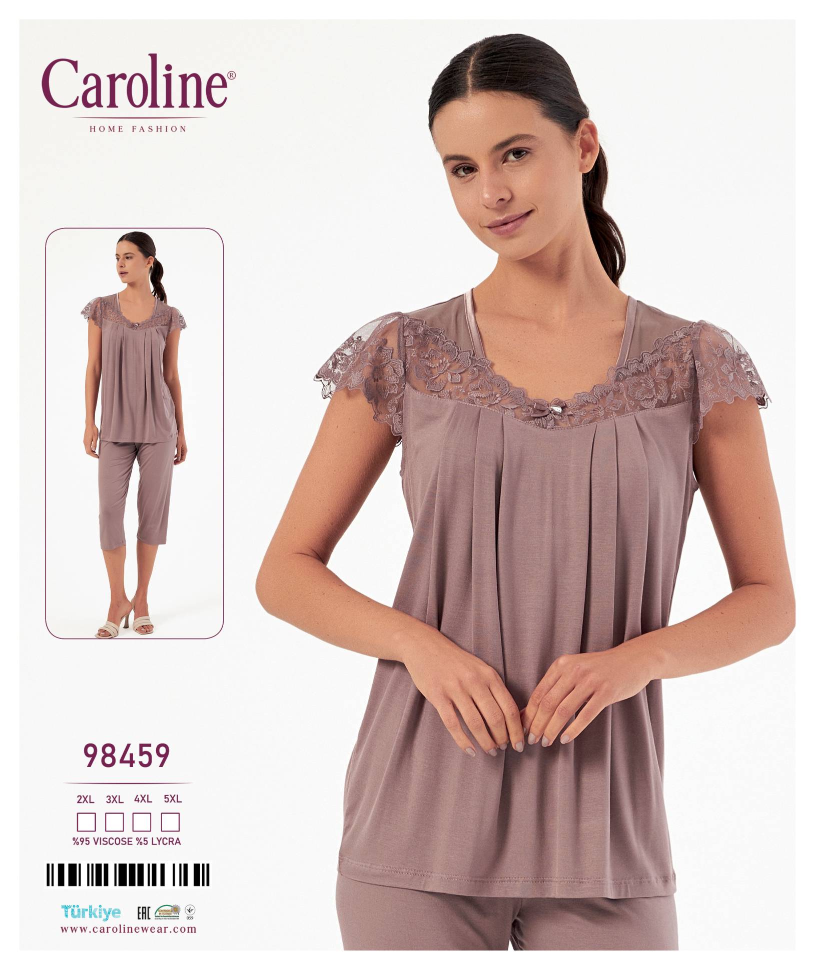 Caroline 98459 пижама 2XL, 3XL, 4XL, 5XL