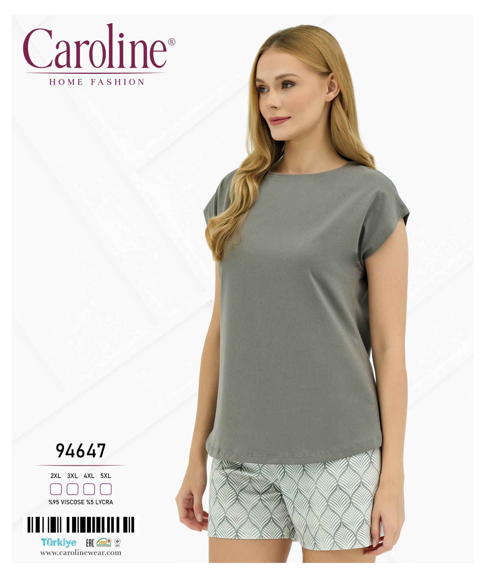 Caroline 94647 пижама 2XL, 3XL, 4XL, 5XL