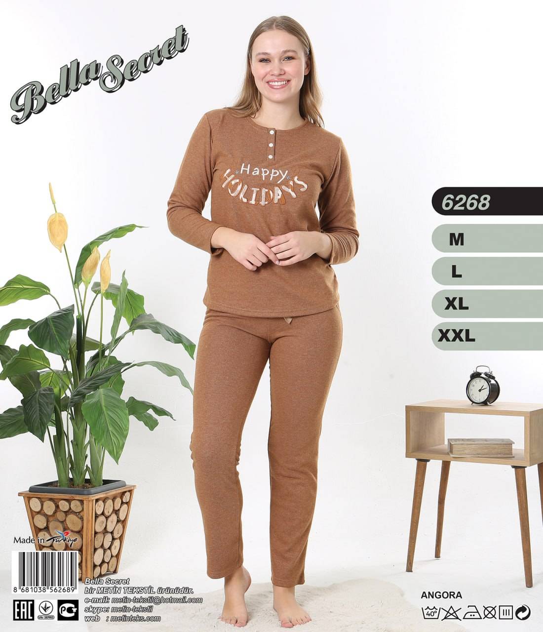 Metin 6268 пижама M, L, XL, 2XL
