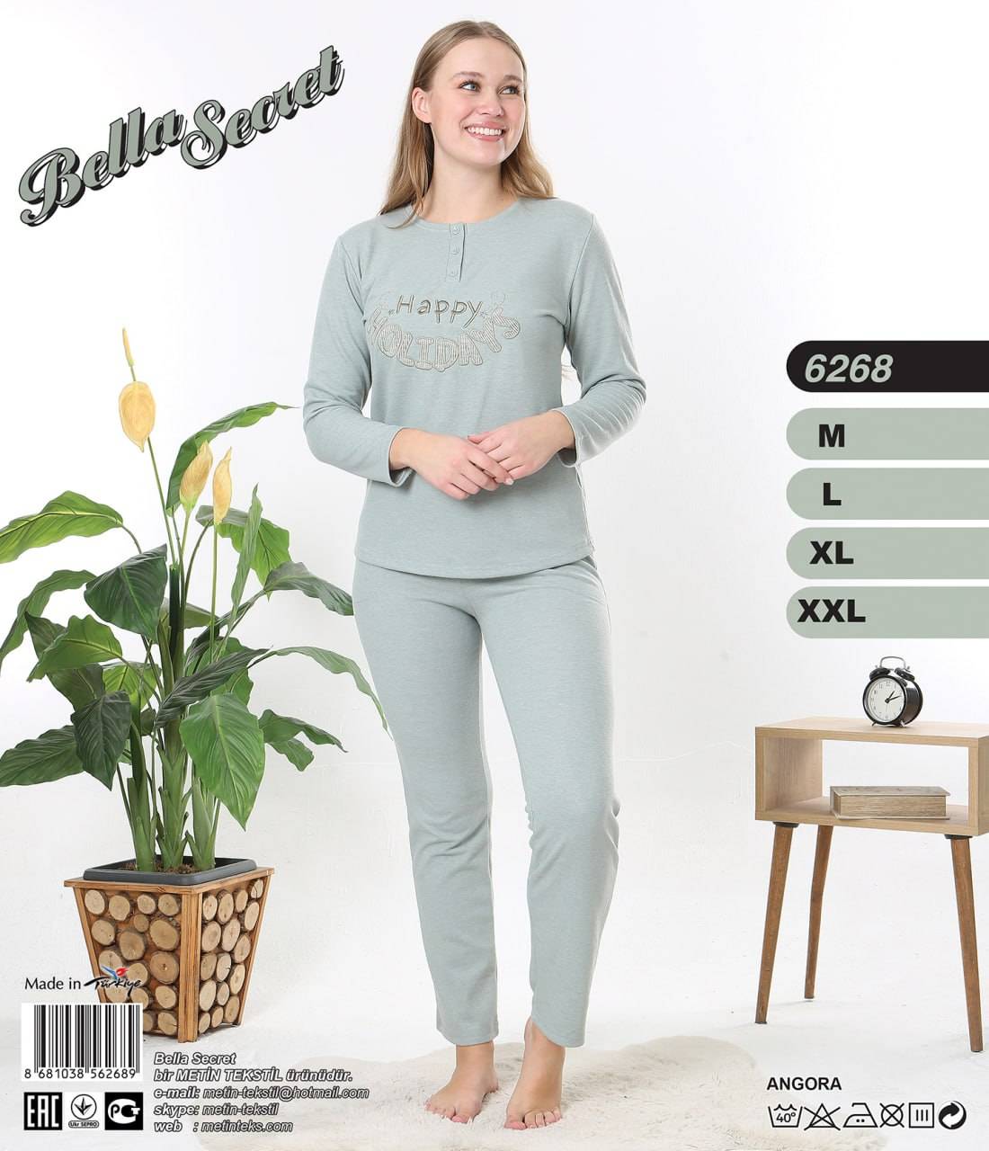 Metin 6268 пижама M, L, XL, 2XL