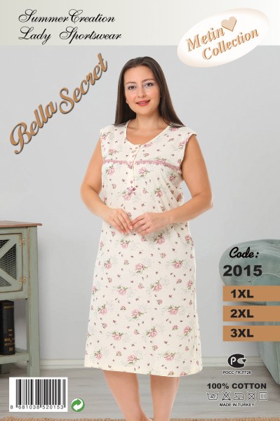 Metin 2015 ночная рубашка 1XL, 2XL, 3XL