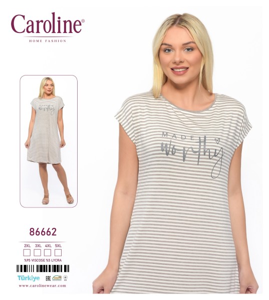 Caroline 86662 ночная рубашка 2XL, 3XL, 4XL, 5XL