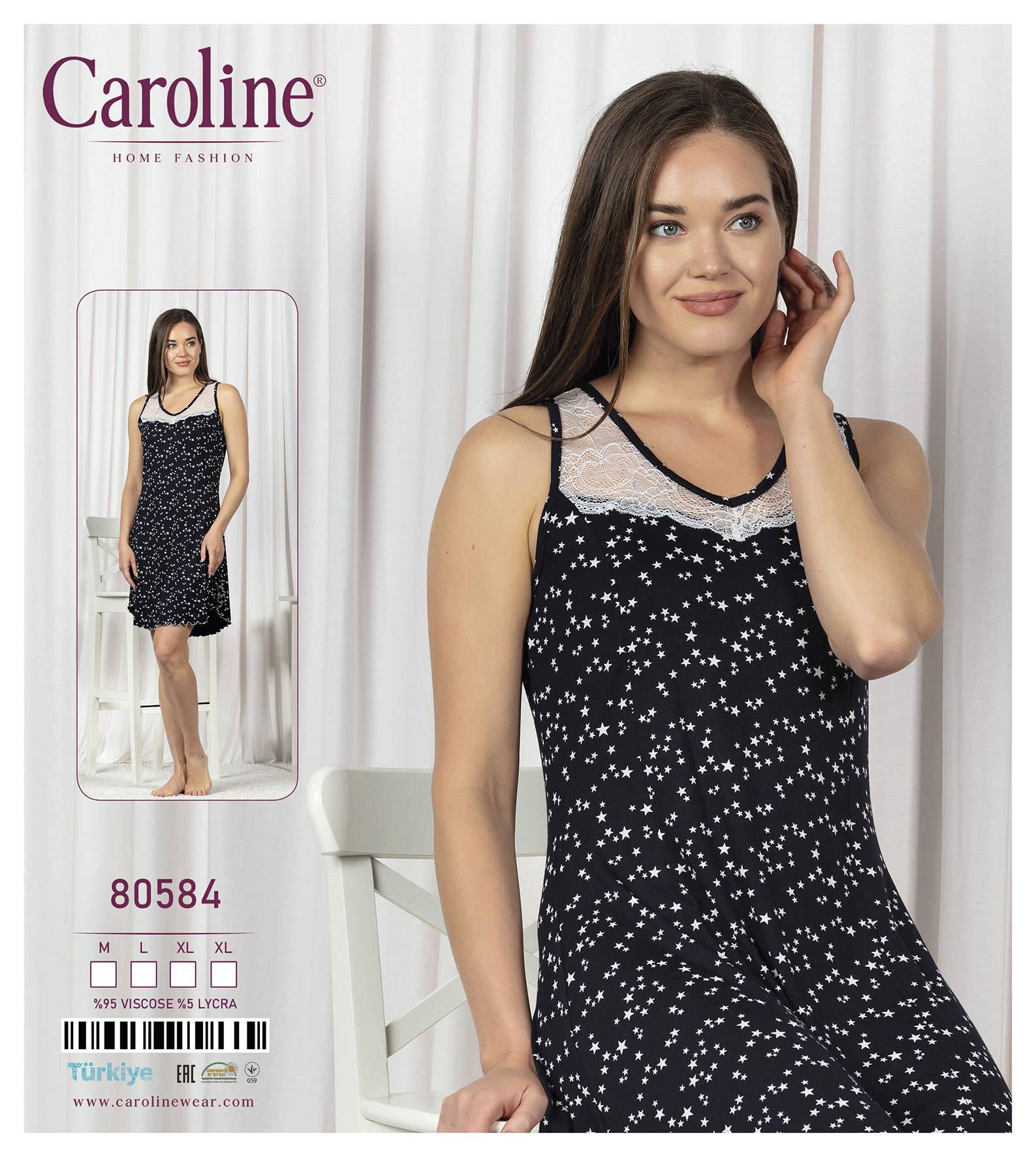 Caroline 80584 ночная рубашка M