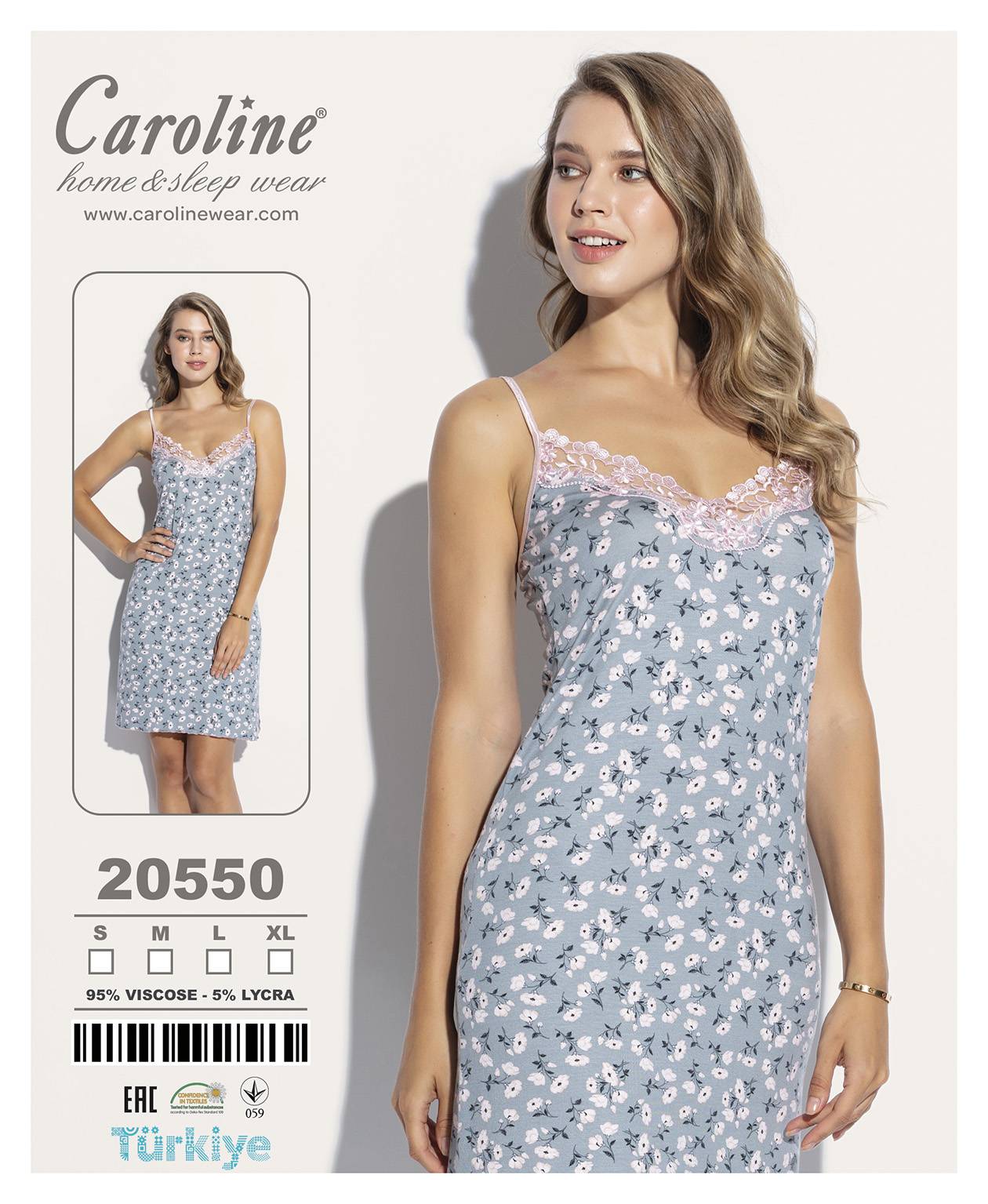 Caroline 20550 ночная рубашка M