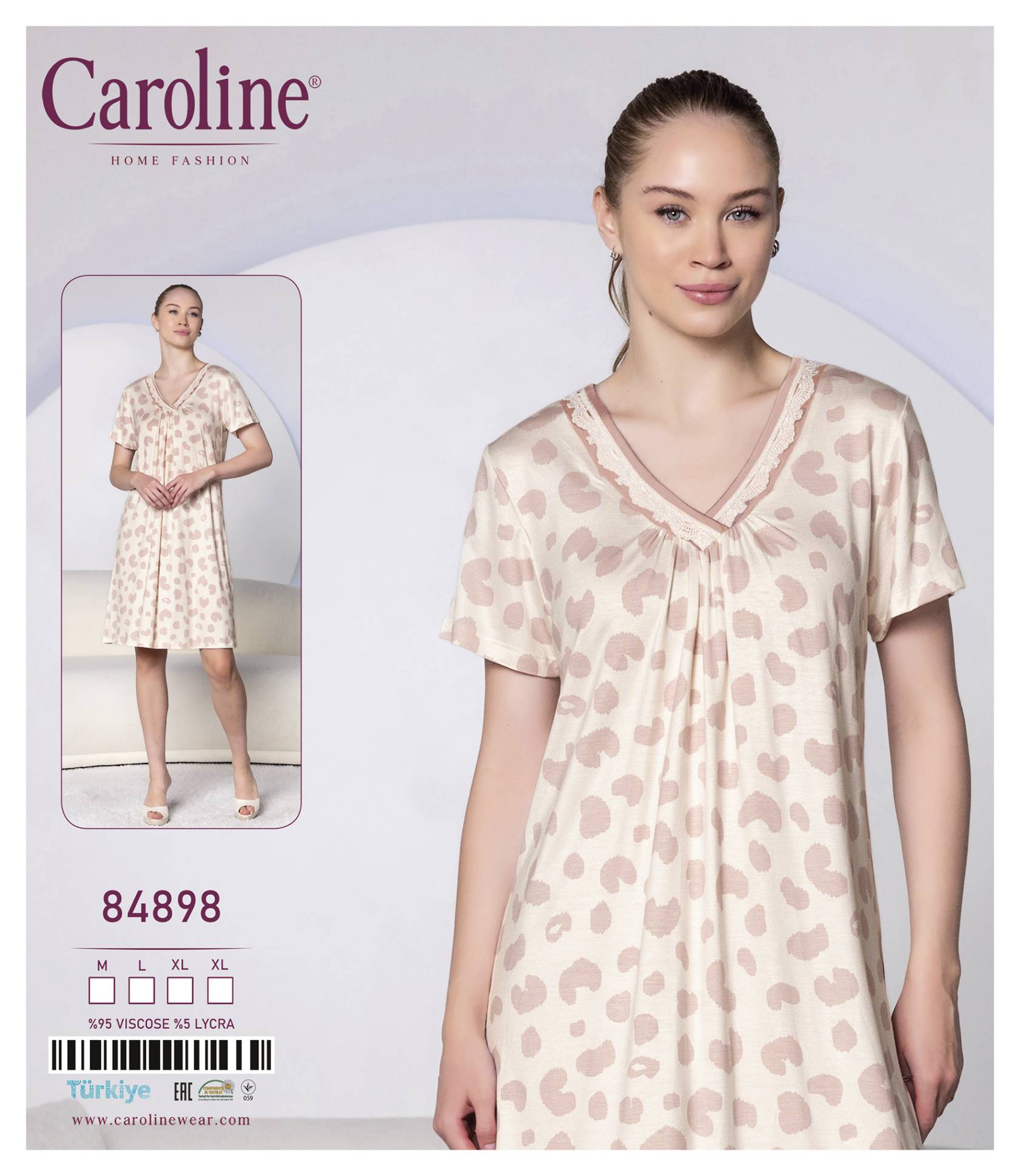 Caroline 84898 ночная рубашка M, XL