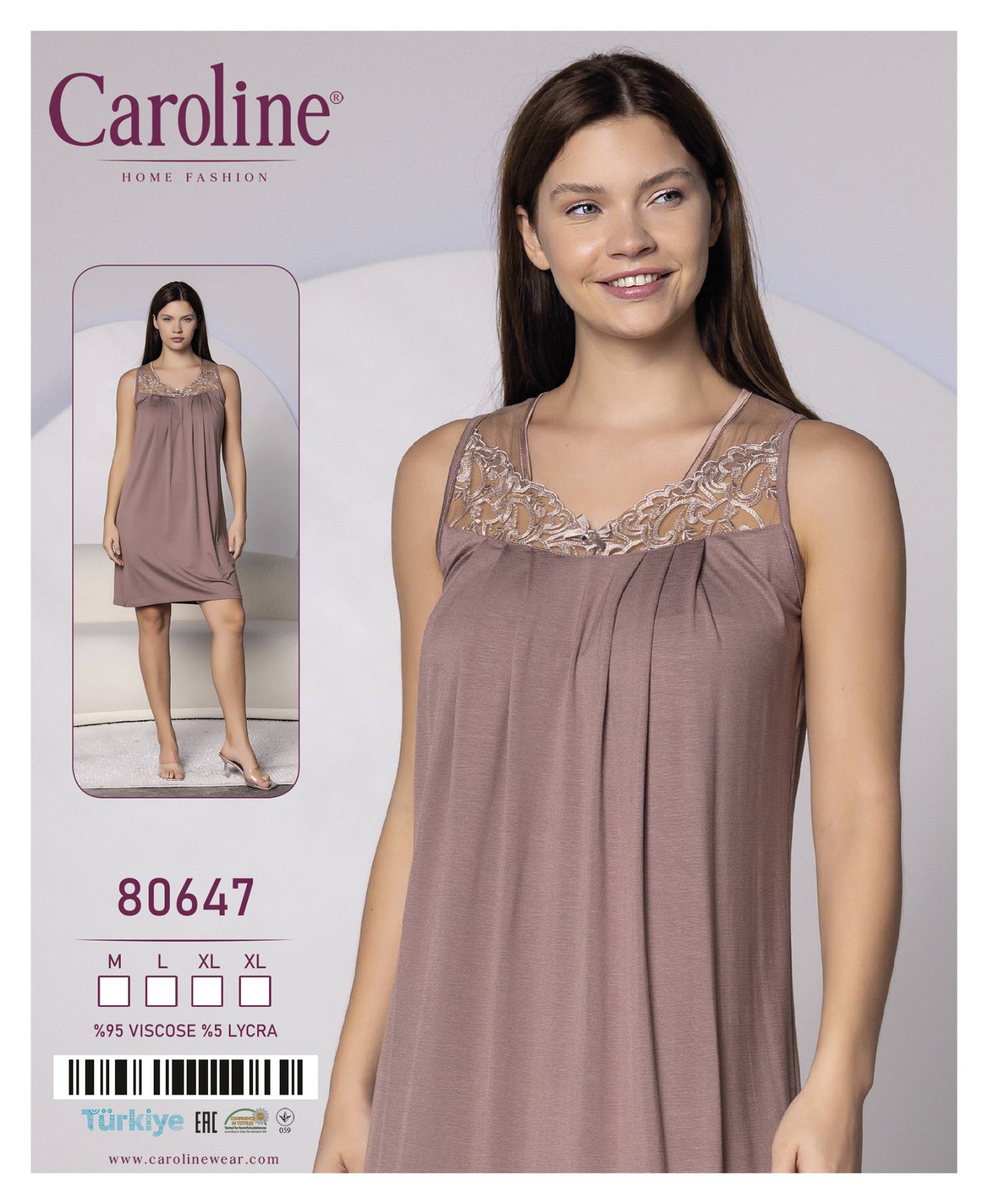 Caroline 80647 ночная рубашка XL