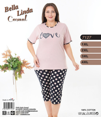 Metin 7127 пижама 1XL, 2XL, 3XL, 4XL