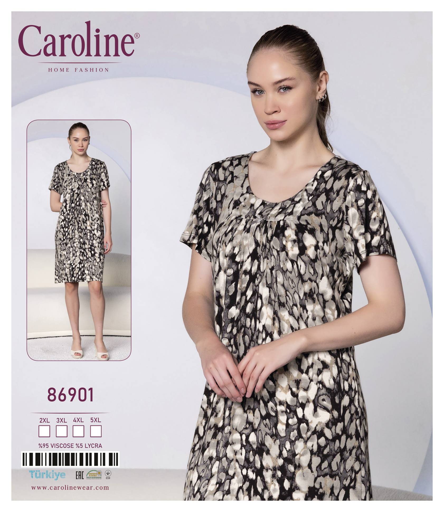 Caroline 86901 ночная рубашка 2XL