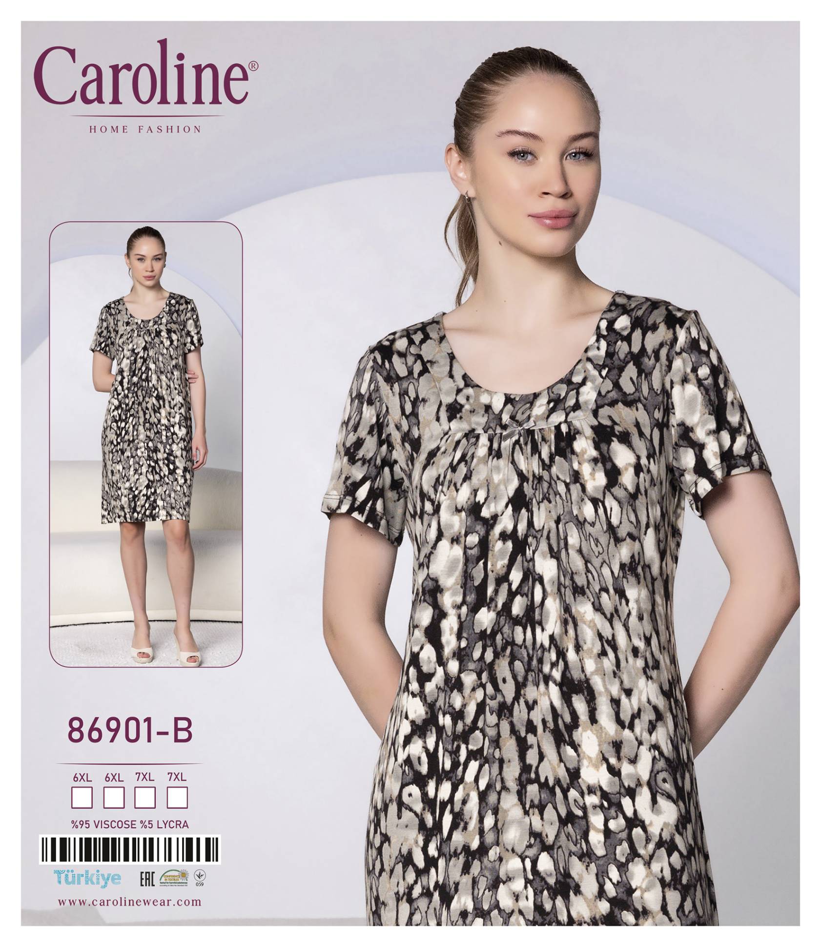 Caroline 86901-B ночная рубашка 6XL