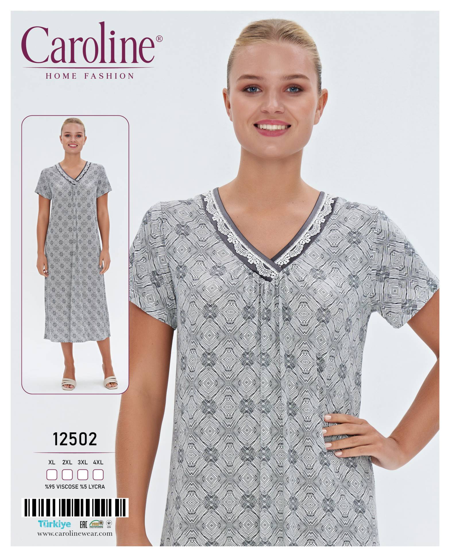 Caroline 12502 ночная рубашка XL