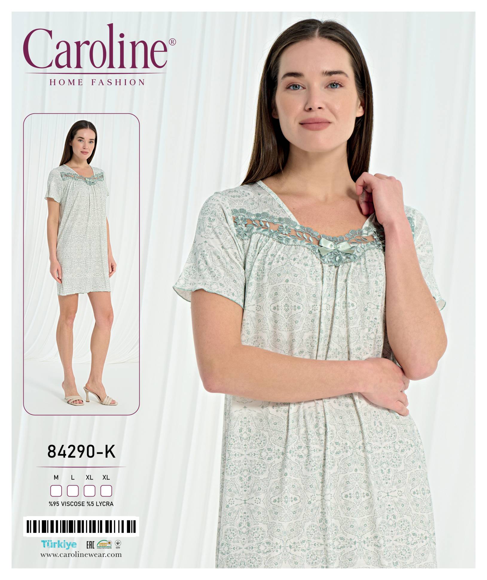 Caroline 84290-K ночная рубашка M, L, XL, XL