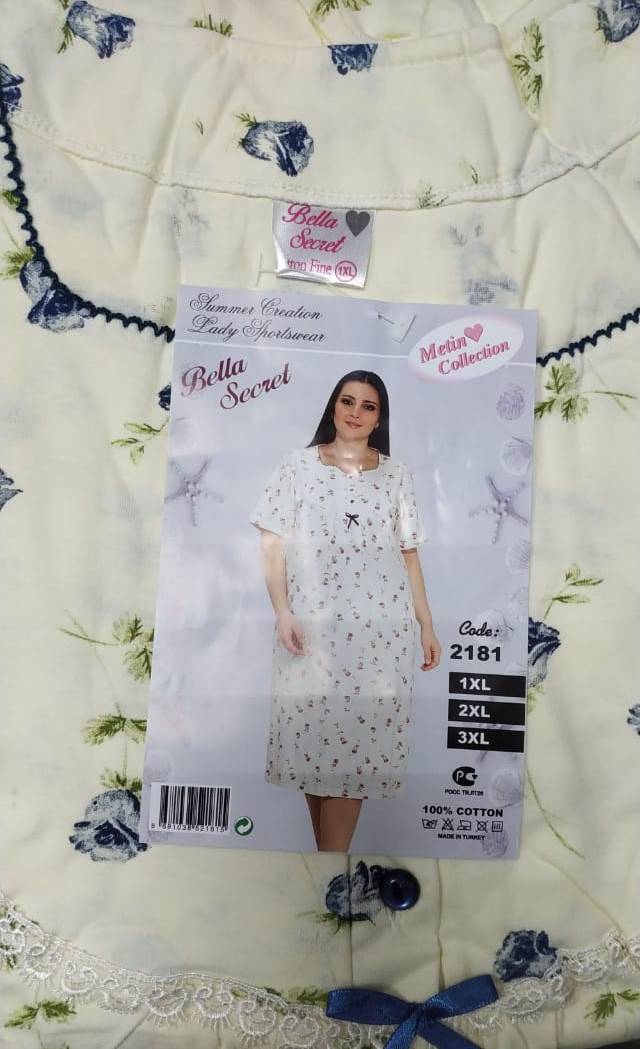 Metin 2181 ночная рубашка 1XL, 2XL, 3XL