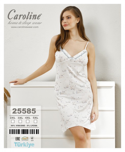 Caroline 25585 ночная рубашка 2XL, 3XL, 4XL, 5XL