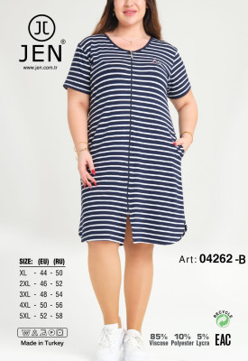 Jen 04262-B халат XL, 2XL, 3XL, 4XL, 5XL