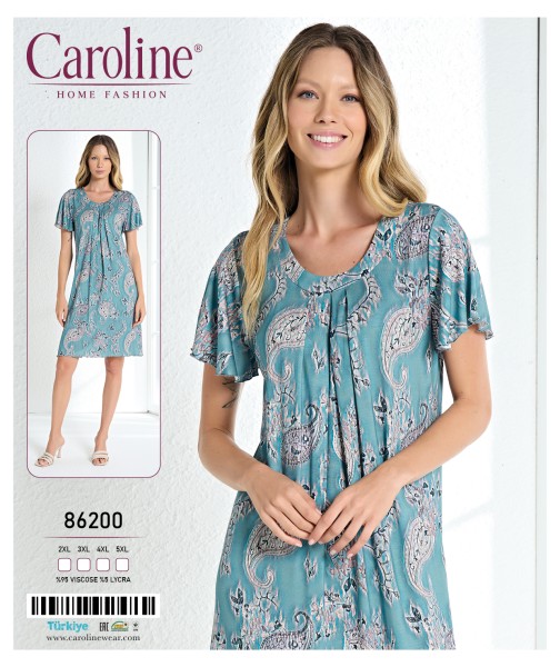 Caroline 86200 ночная рубашка  2XL, 3XL, 4XL, 5XL