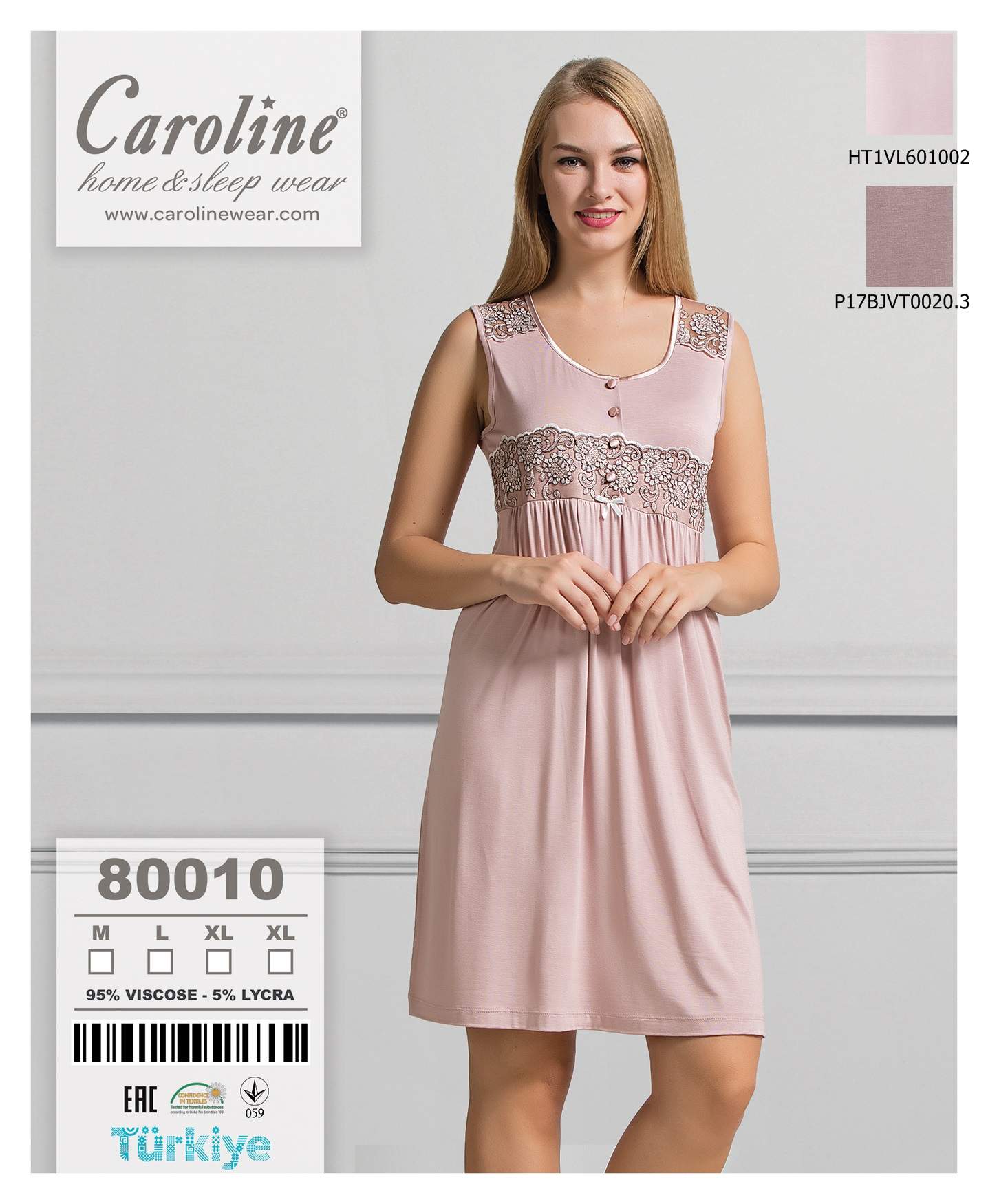 Caroline 80010 ночная рубашка XL