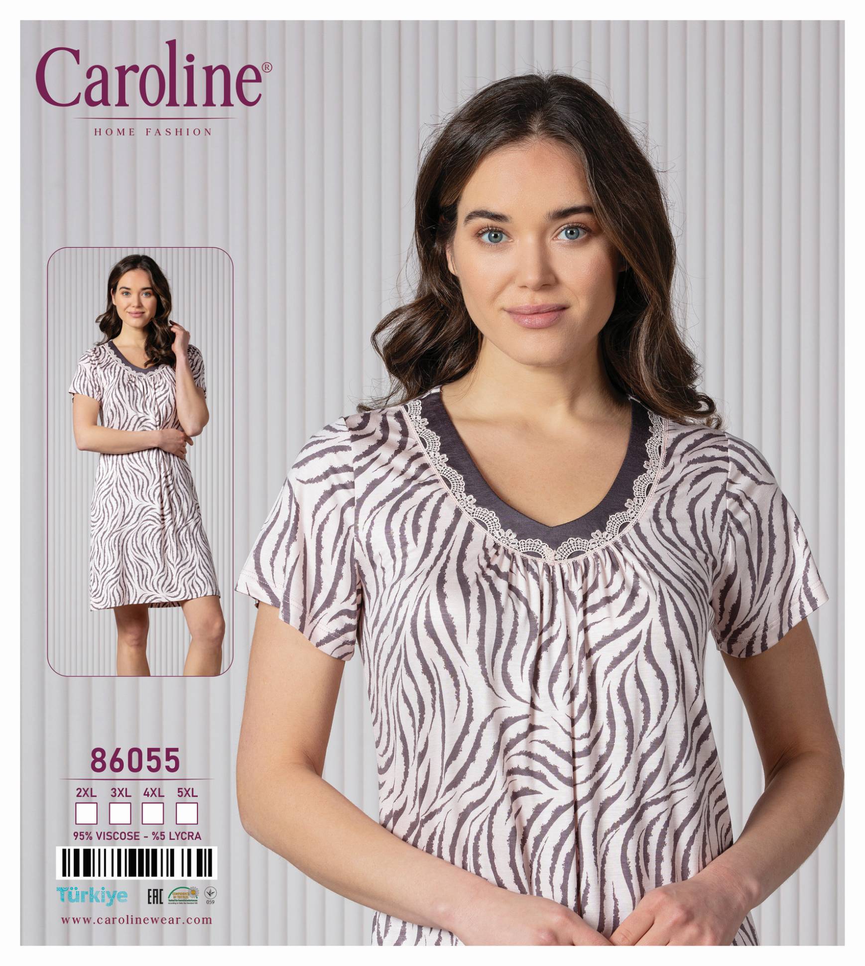 Caroline 86055 ночная рубашка 2XL, 3XL