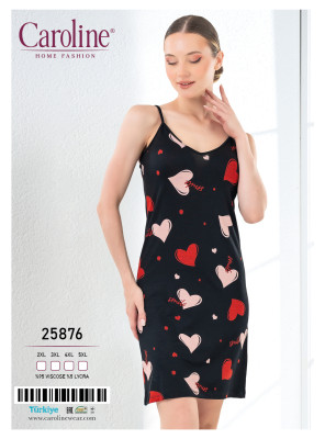 Caroline 25876 ночная рубашка 2XL, 3XL, 4XL, 5XL