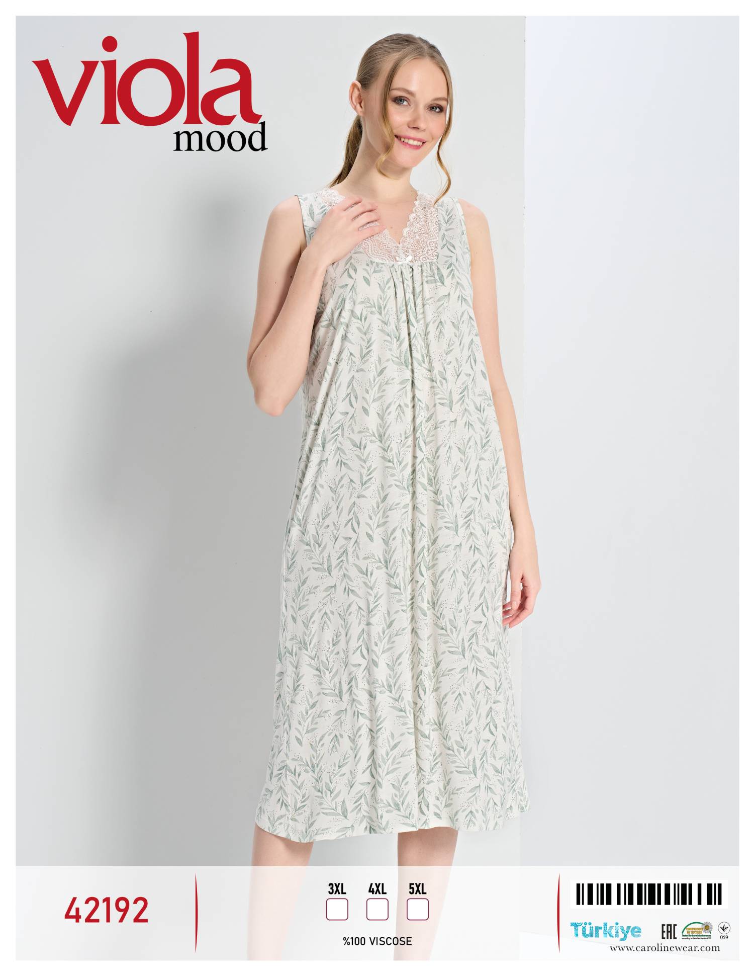 Viola 42192 ночная рубашка 3XL, 4XL