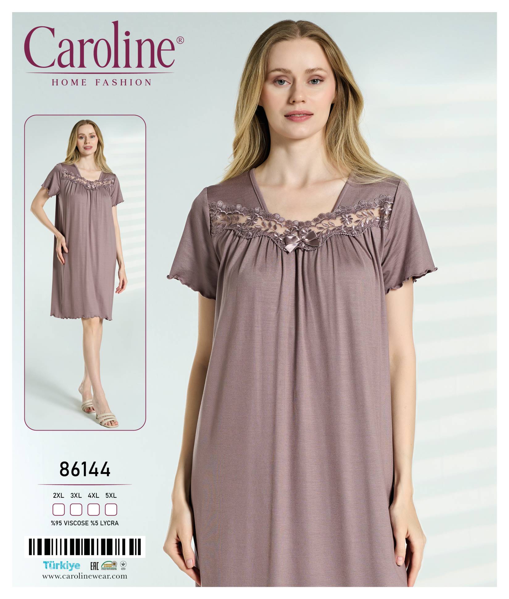Caroline 86144 ночная рубашка 5XL