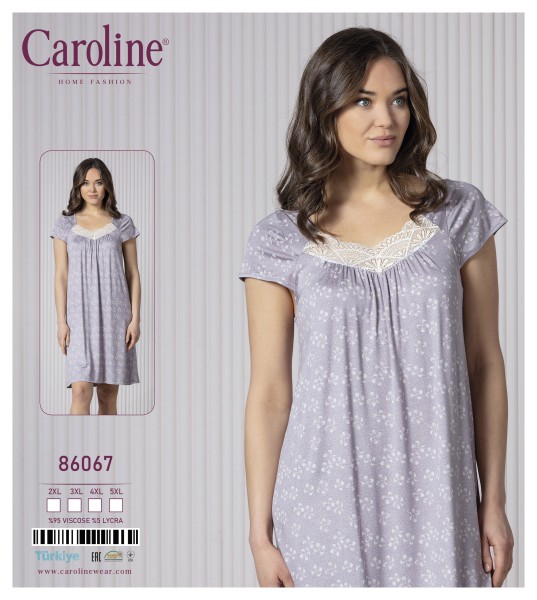Caroline 86067 ночная рубашка 2XL, 3XL, 4XL, 5XL