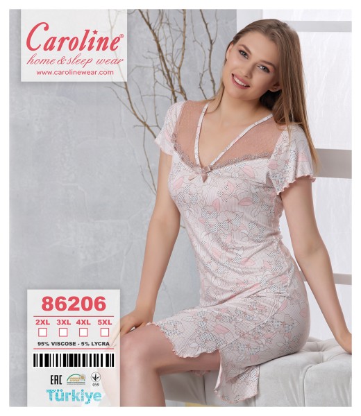 Caroline 86206 ночная рубашка 4XL