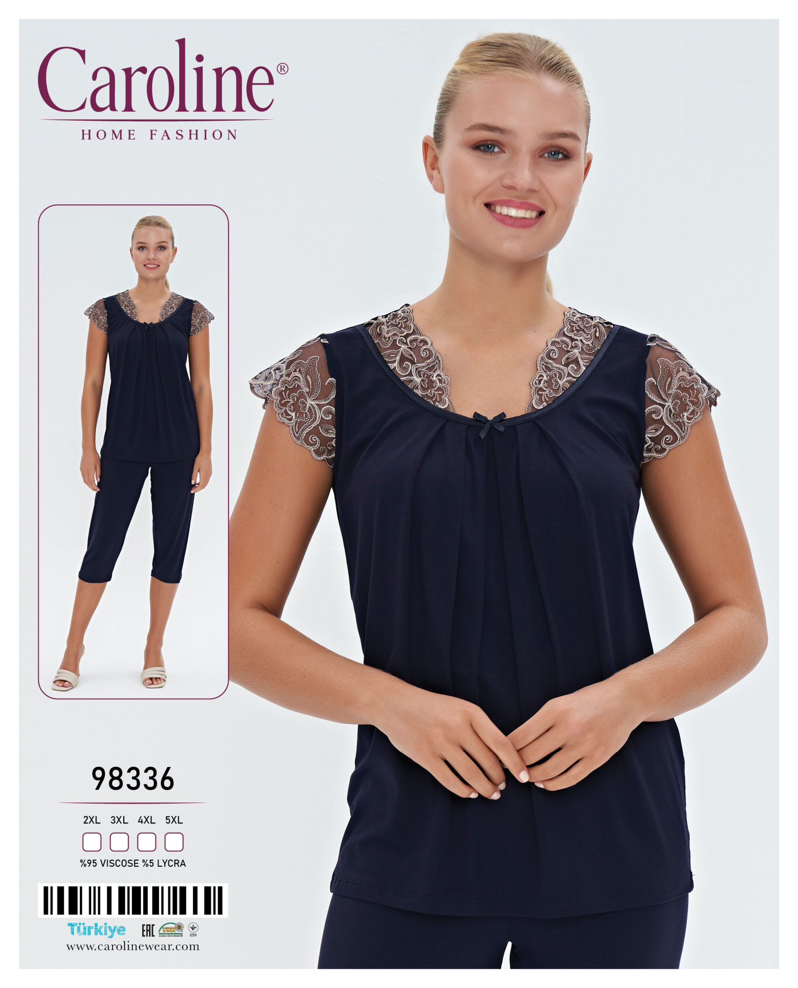 Caroline 98336 пижама 4XL