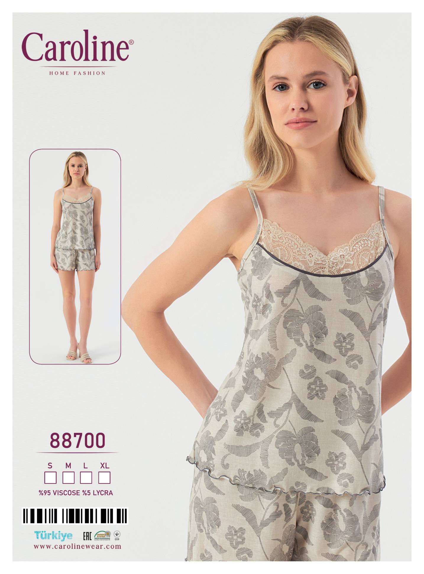 Caroline 88700 пижама S, M, L, XL