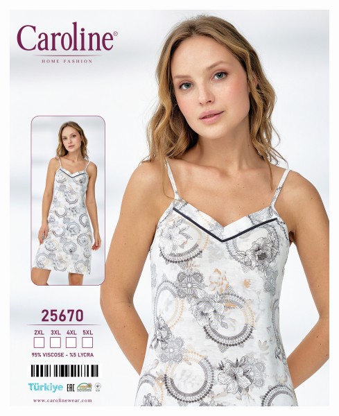 Caroline 25670 ночная рубашка 4XL, 5XL
