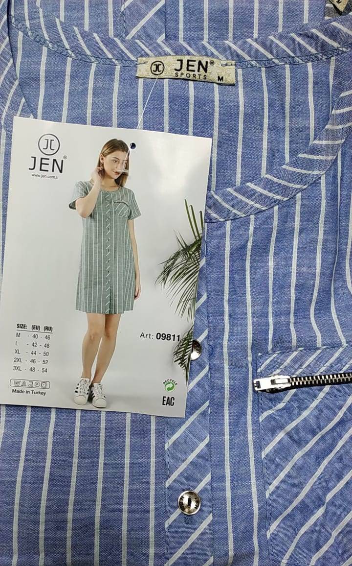 Jen 09811 халат M, L, XL, 2XL, 3XL