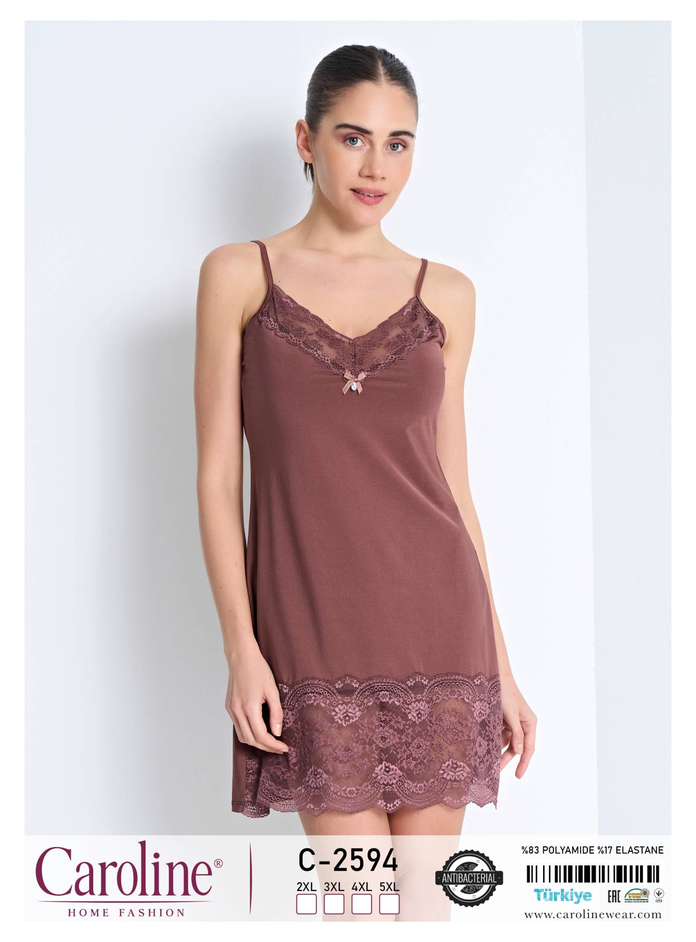 Caroline C-2594 ночная рубашка 2XL, 3XL, 4XL, 5XL