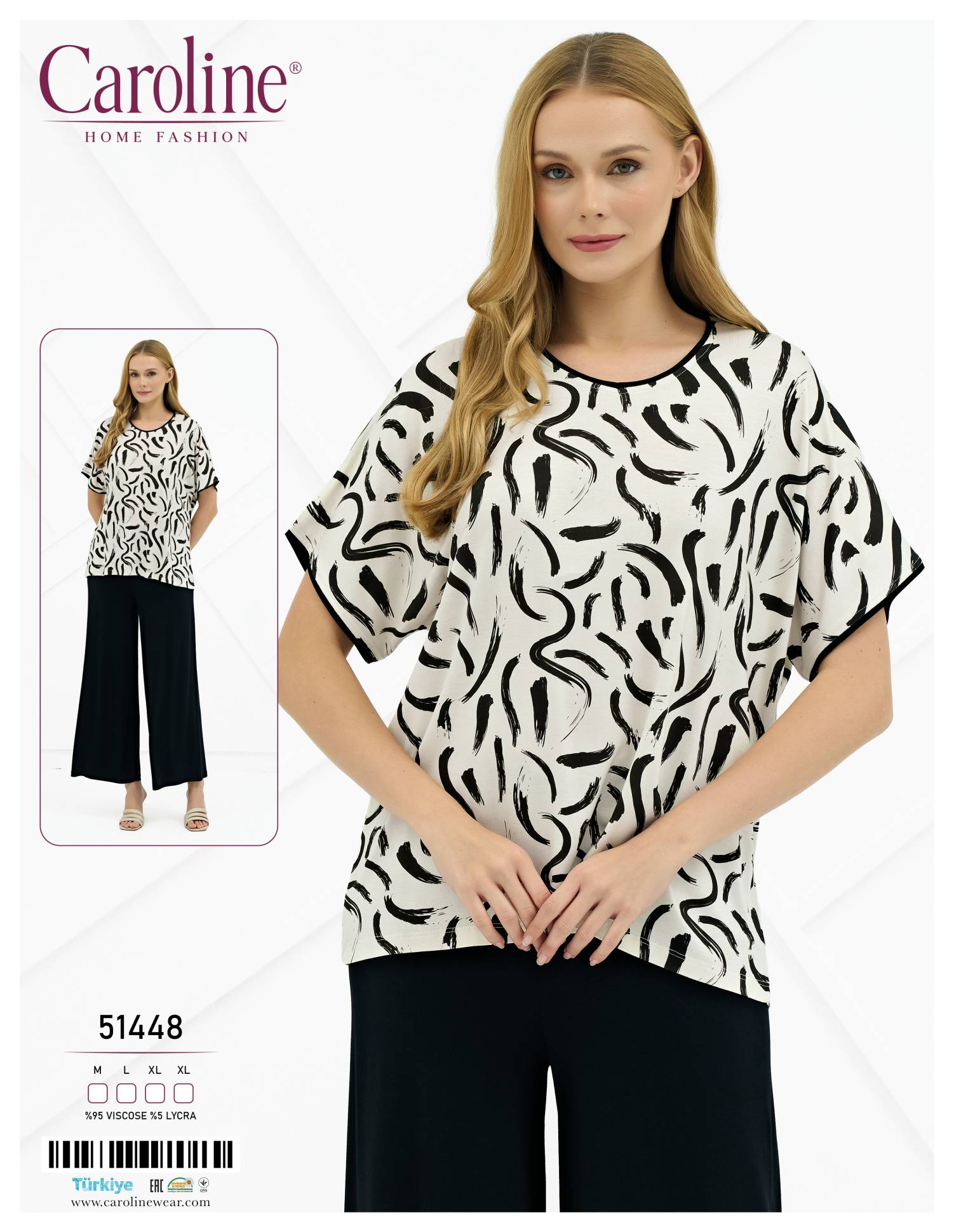 Caroline 51448 пижама M, L, XL, XL