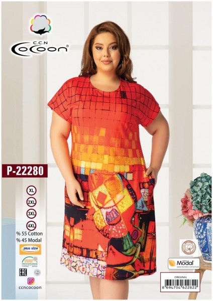 COCOON 22280 платье XL, 2XL, 3XL, 4XL