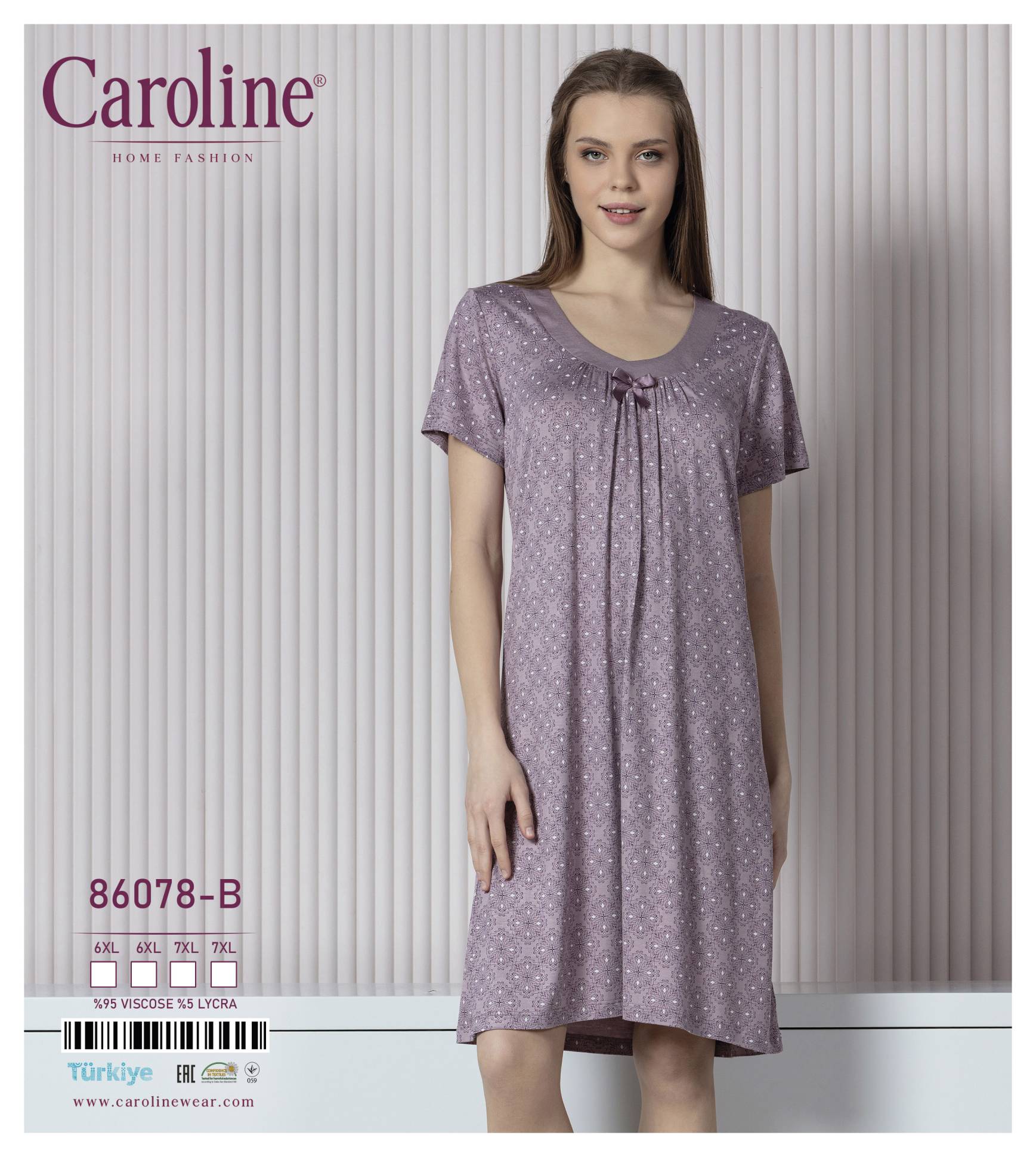 Caroline 86078-B ночная рубашка 6XL
