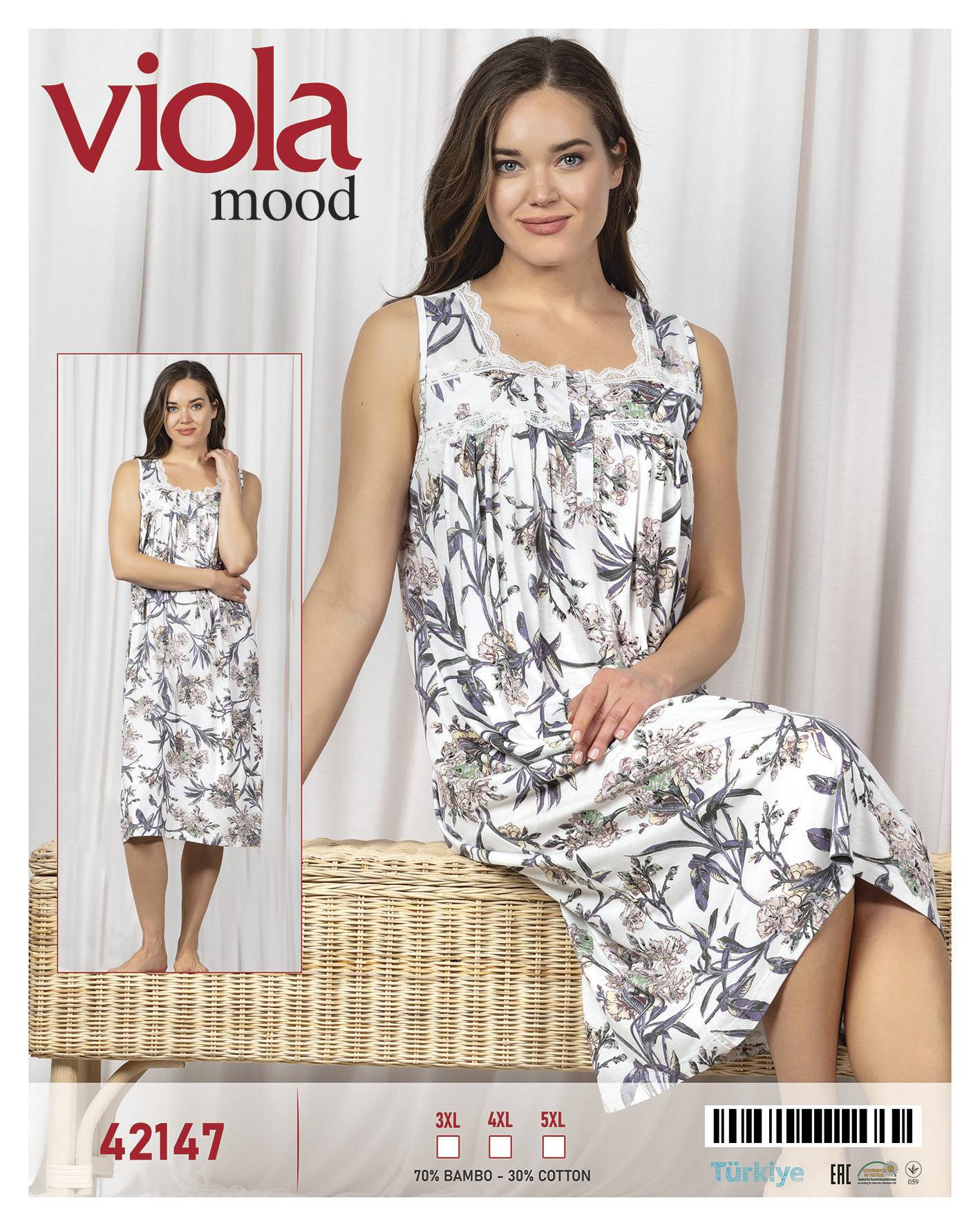 Viola 42147 ночная рубашка 4XL