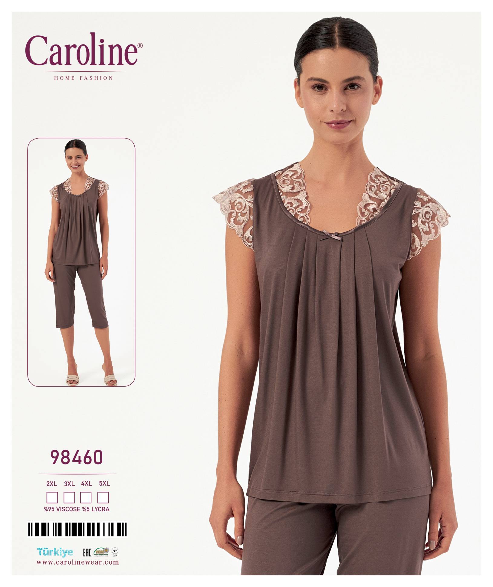 Caroline 98460 пижама 2XL, 3XL, 4XL, 5XL