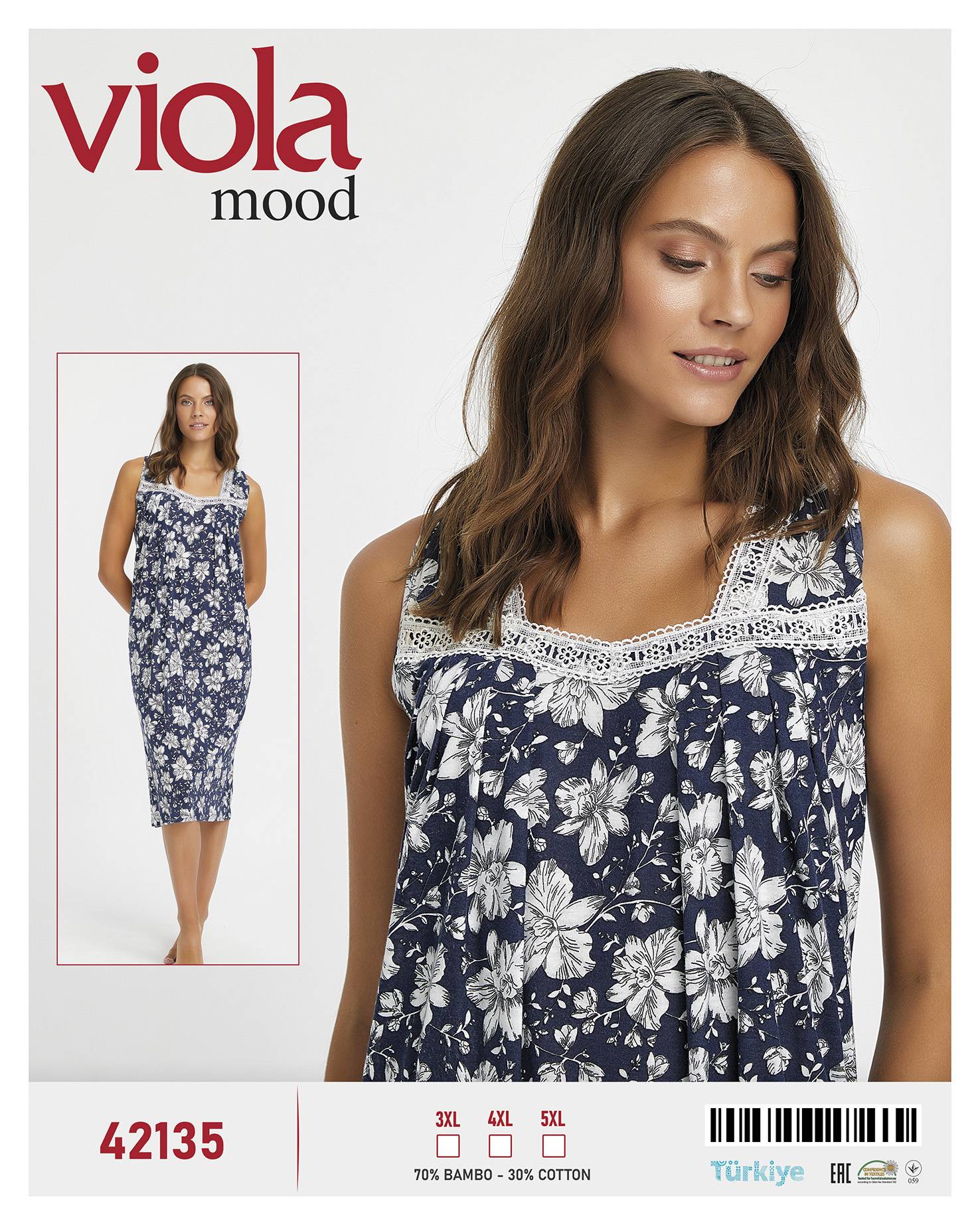 Viola 42135 ночная рубашка 4XL