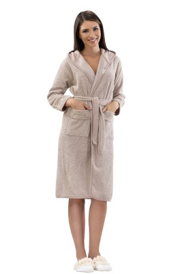 Ramel 431 халат женский с вышивкой S