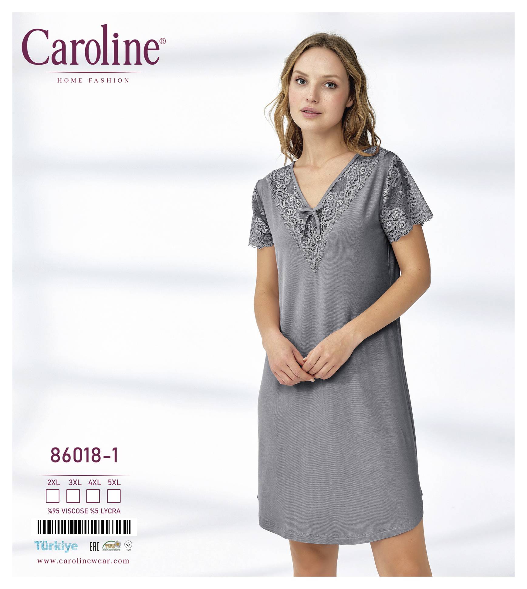 Caroline 86018 ночная рубашка 3XL, 4XL