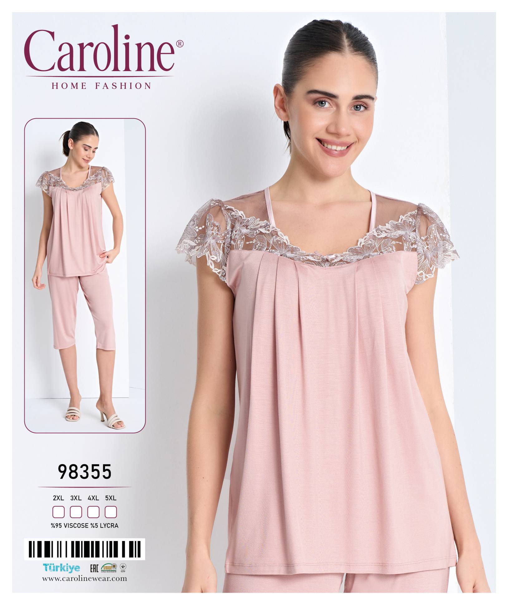 Caroline 98355 пижама 2XL, 3XL, 4XL, 5XL