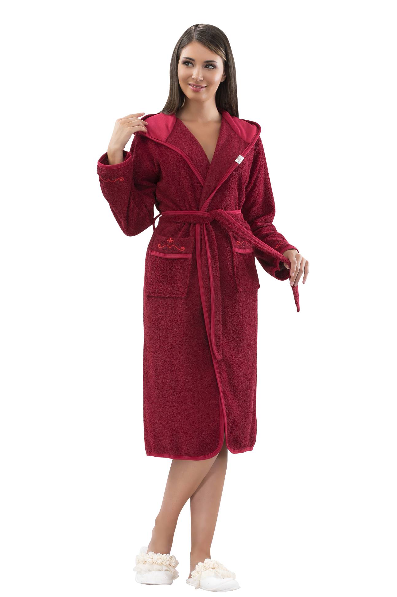 Ramel 431 халат женский с вышивкой 3XL, 4XL