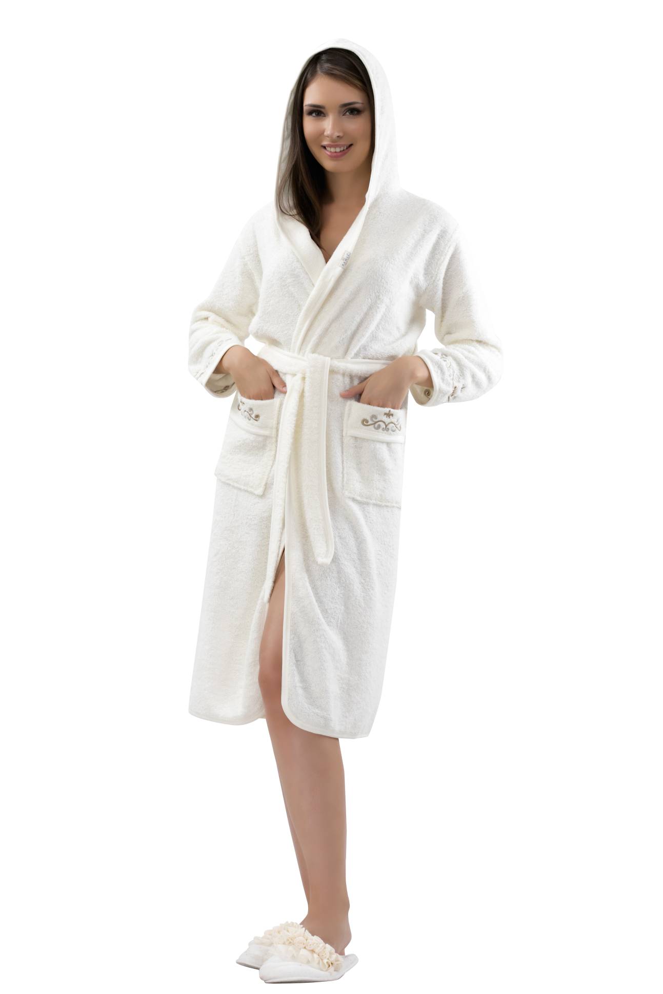 Ramel 431 халат женский с вышивкой 3XL, 4XL