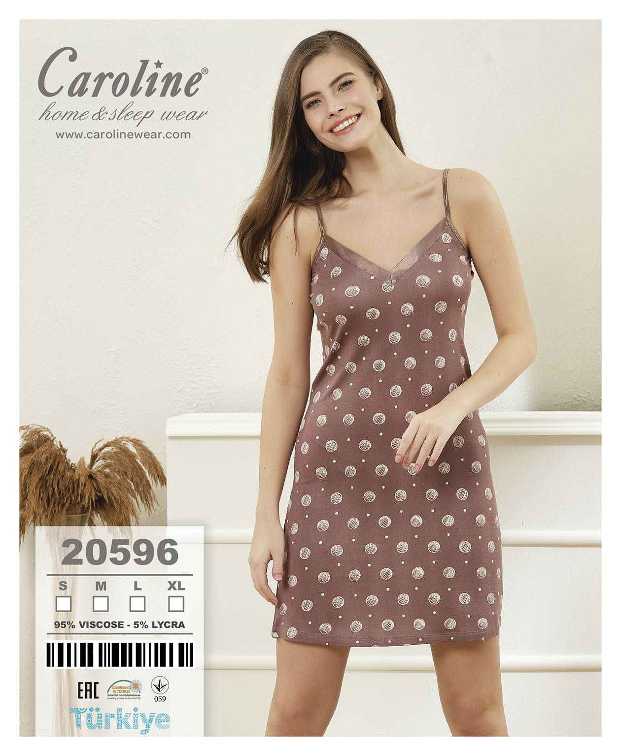 Caroline 20596 ночная рубашка S