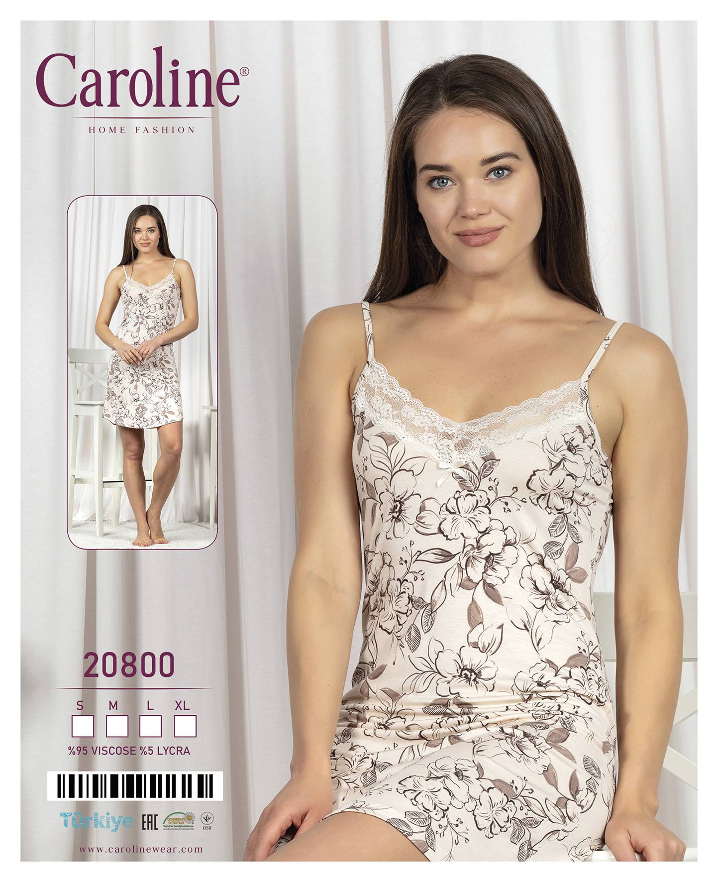 Caroline 20800 ночная рубашка S