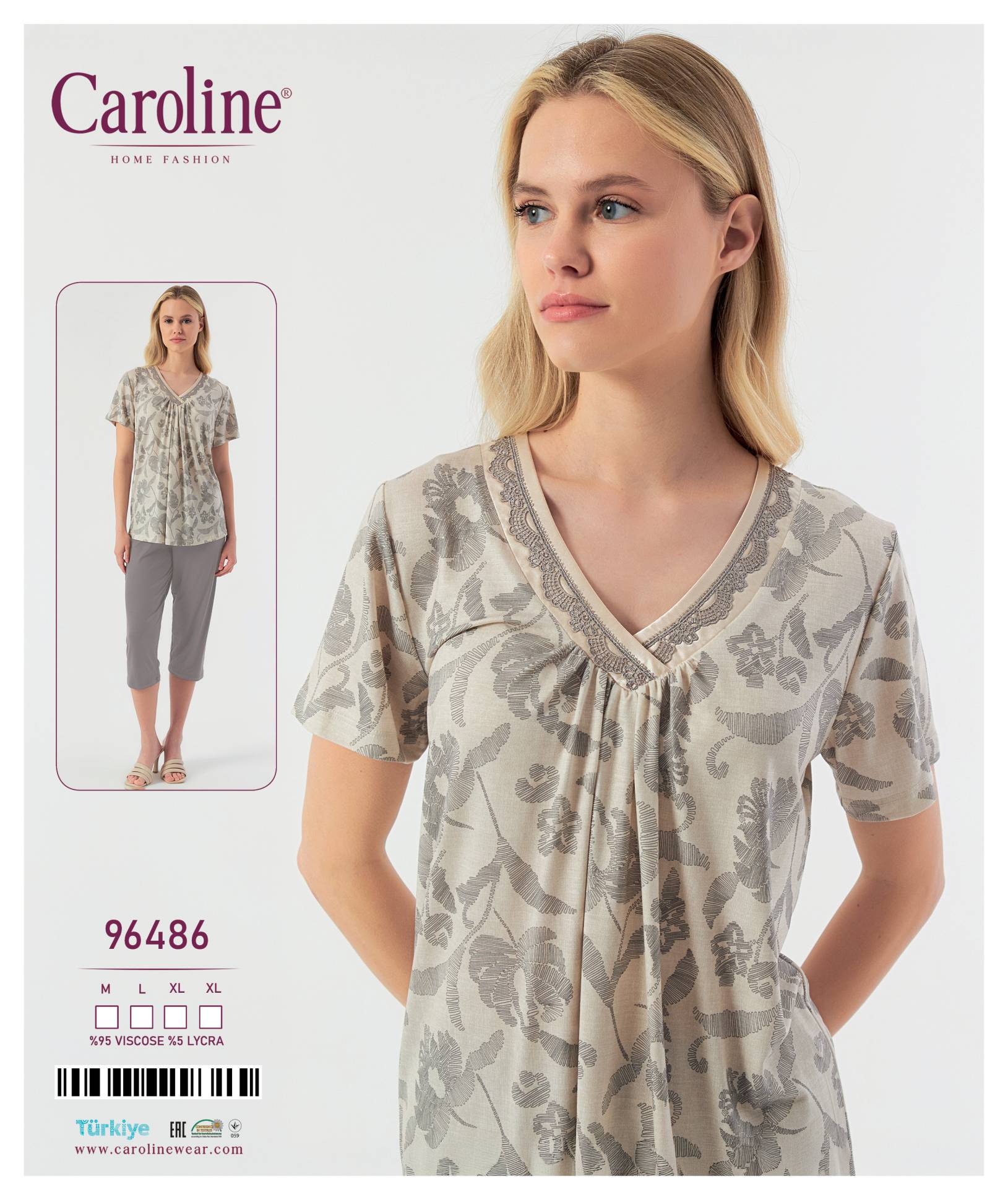 Caroline 96486 пижама M, L, XL, XL