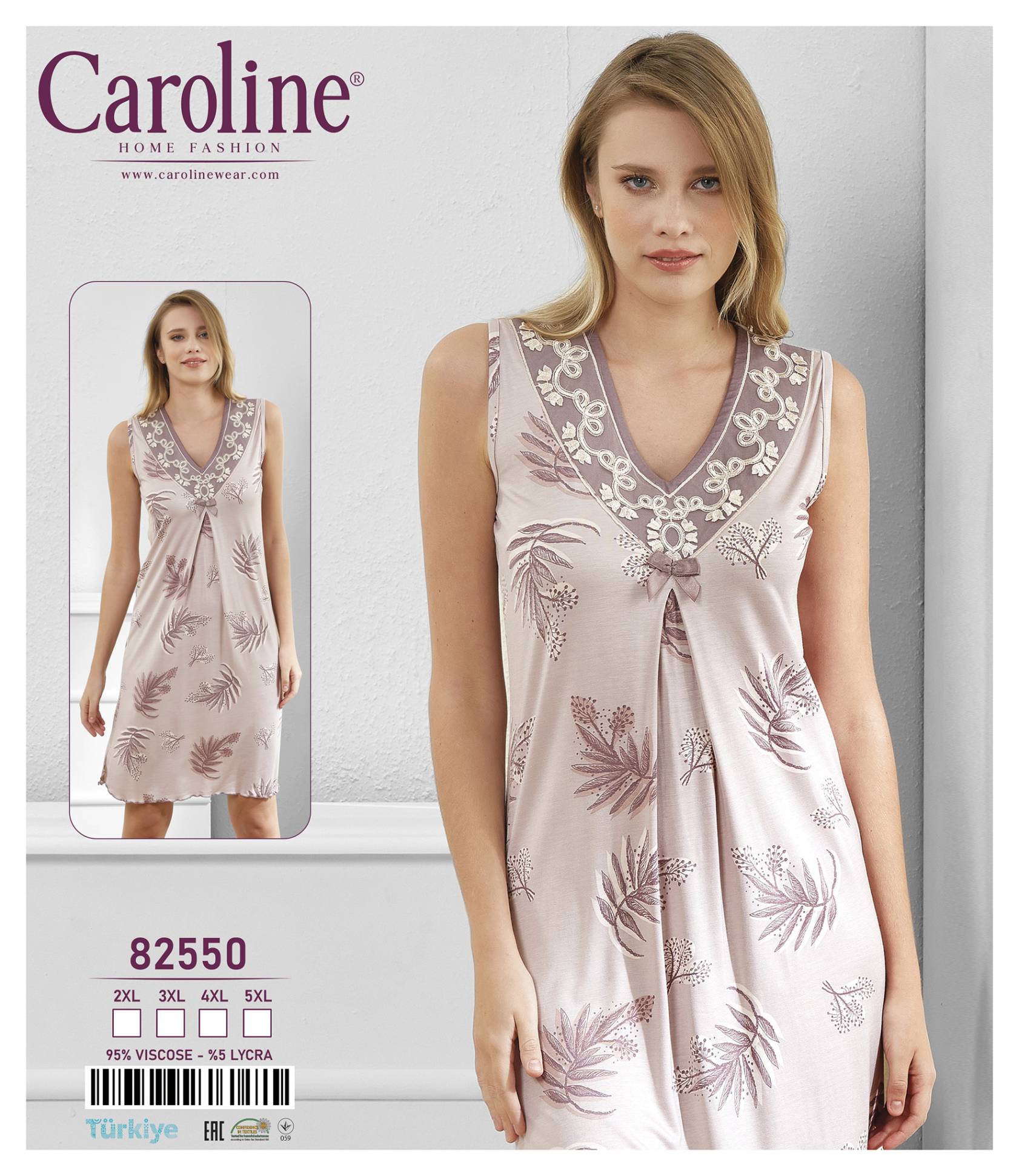 Caroline 82550 ночная рубашка 5XL