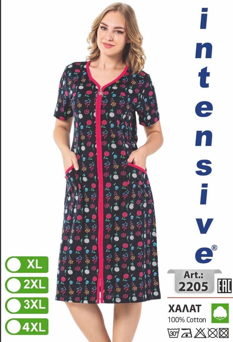 Intensive 2205 халат XL, 2XL, 3XL, 4XL