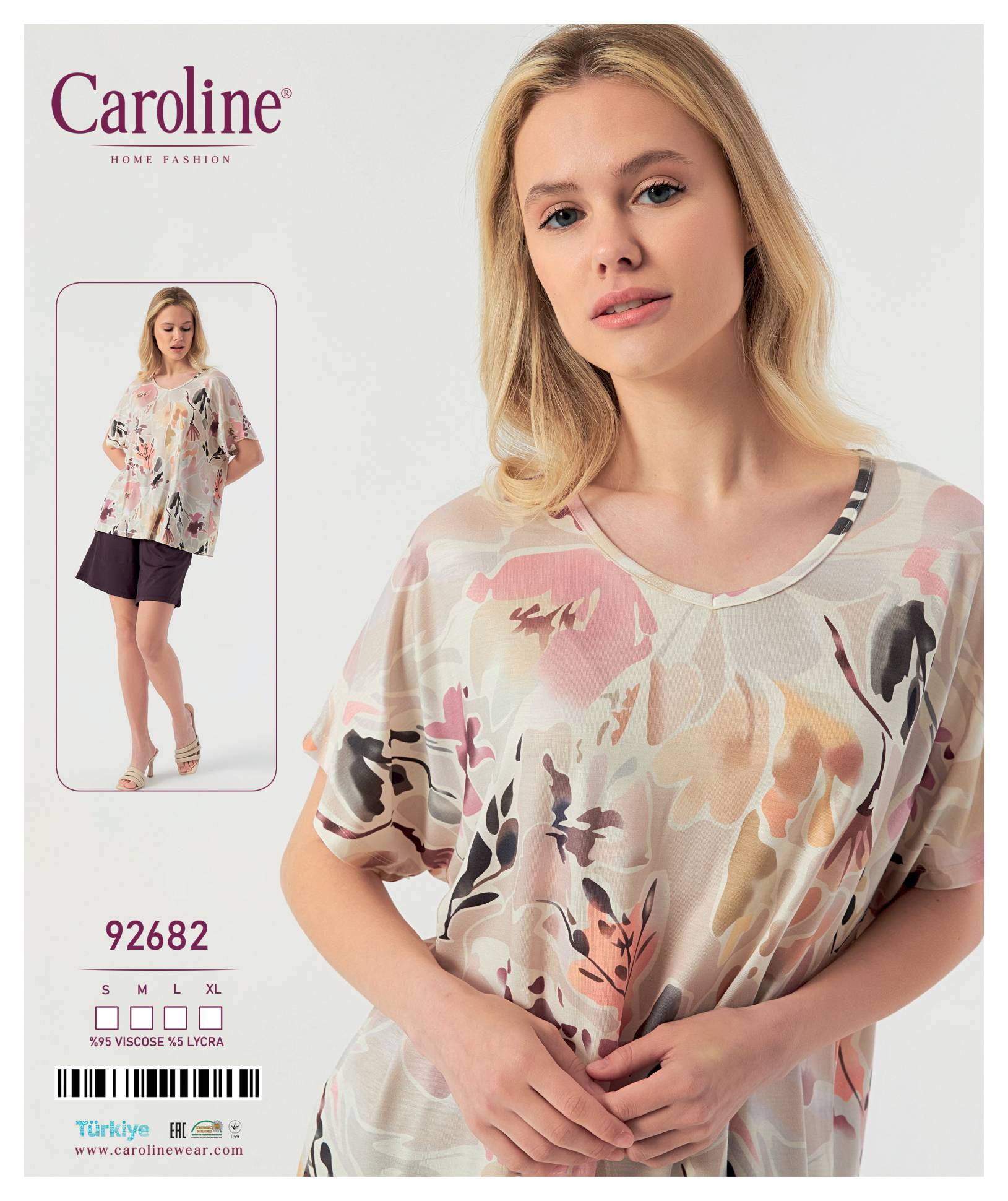 Caroline 92682 пижама S, M, L, XL